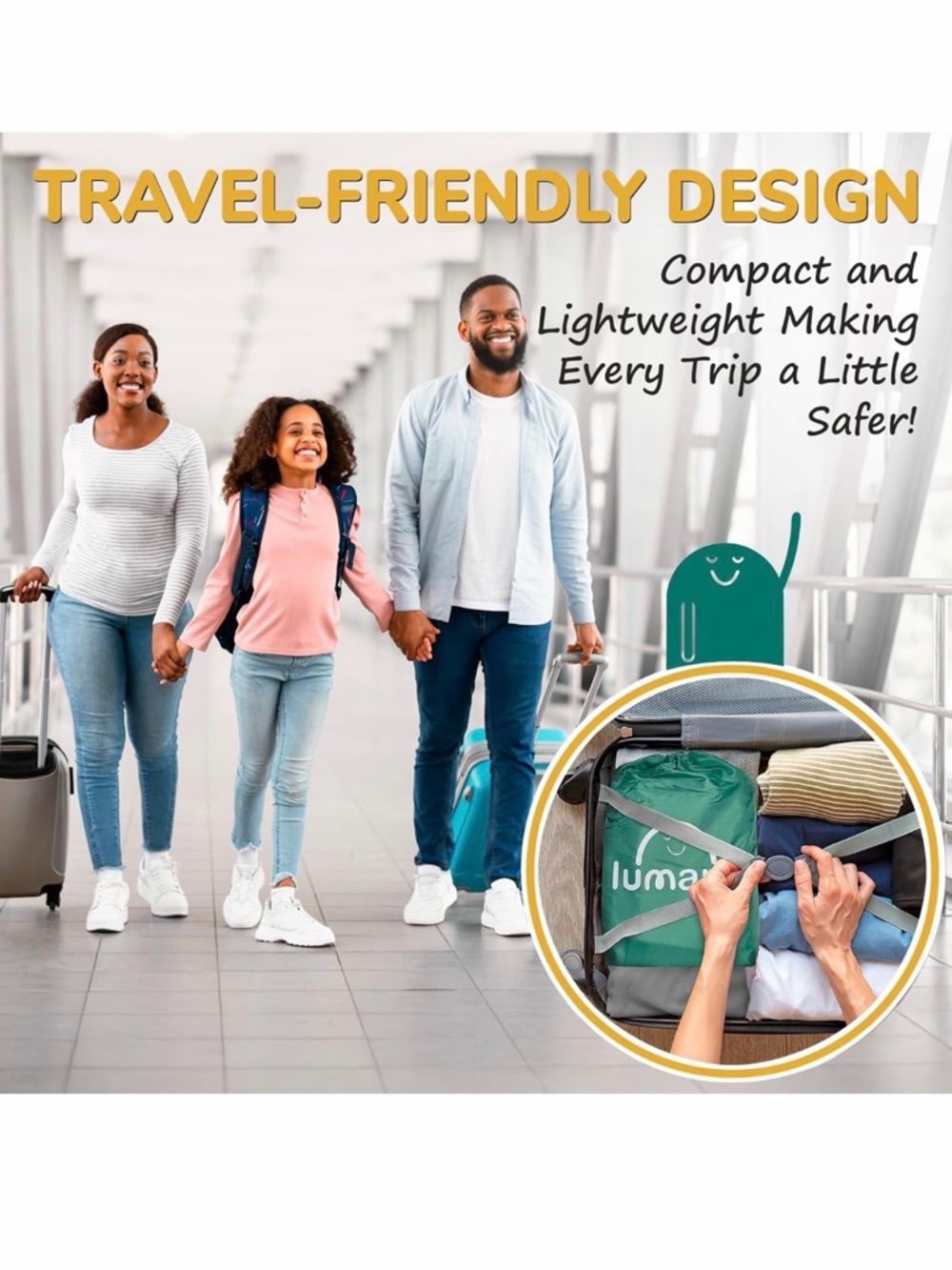 Inflatable 2 Pack Toddler🧒🏻Portable Travel🧭Bed🛏️Bumpers - Picture 8 of 10